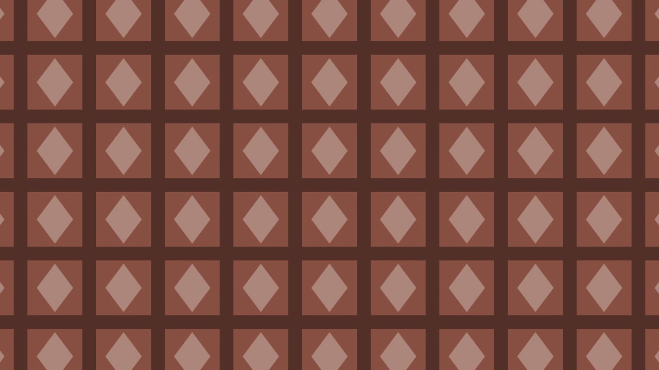 Brown Geometric Diamond Pattern
