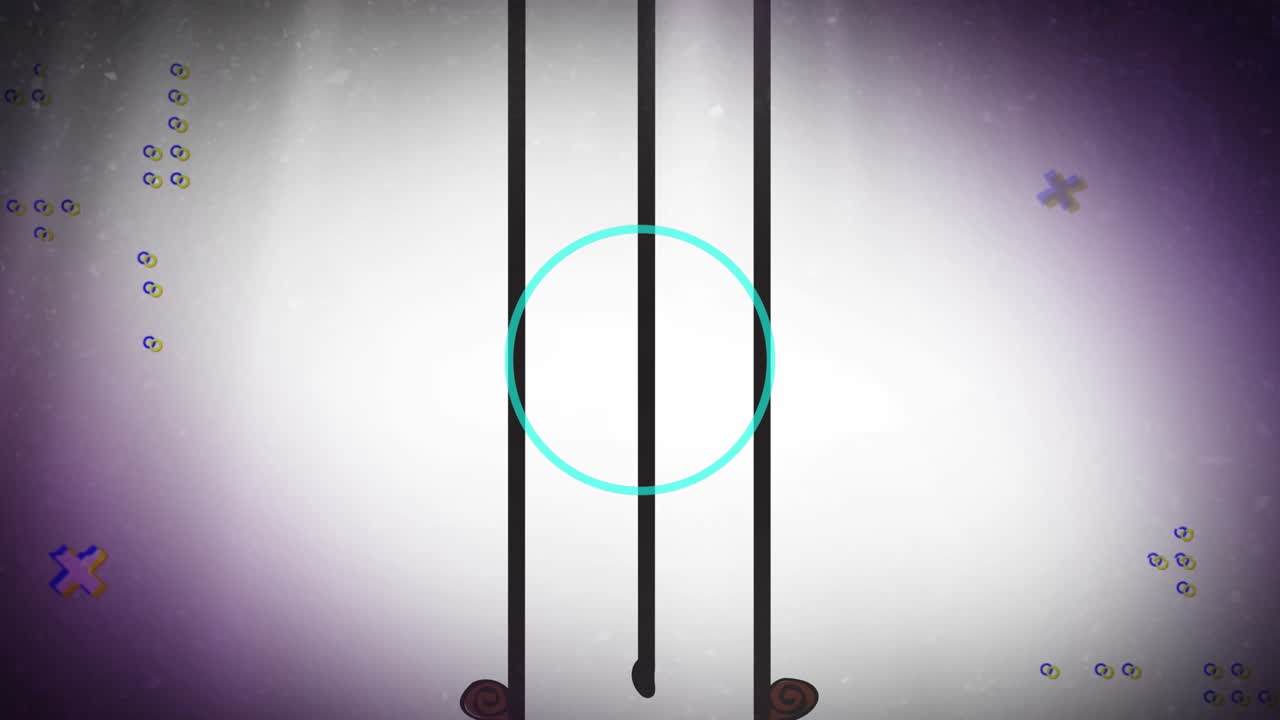 회색 배경에 움직이는 추상적인 모양의 디지털 애니메이션