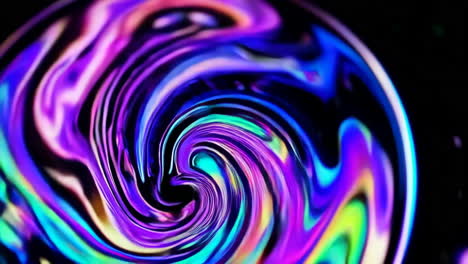 abstract swirling iridescent colors