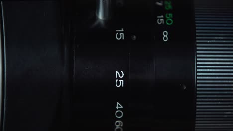 switching the focus point on a camera lens