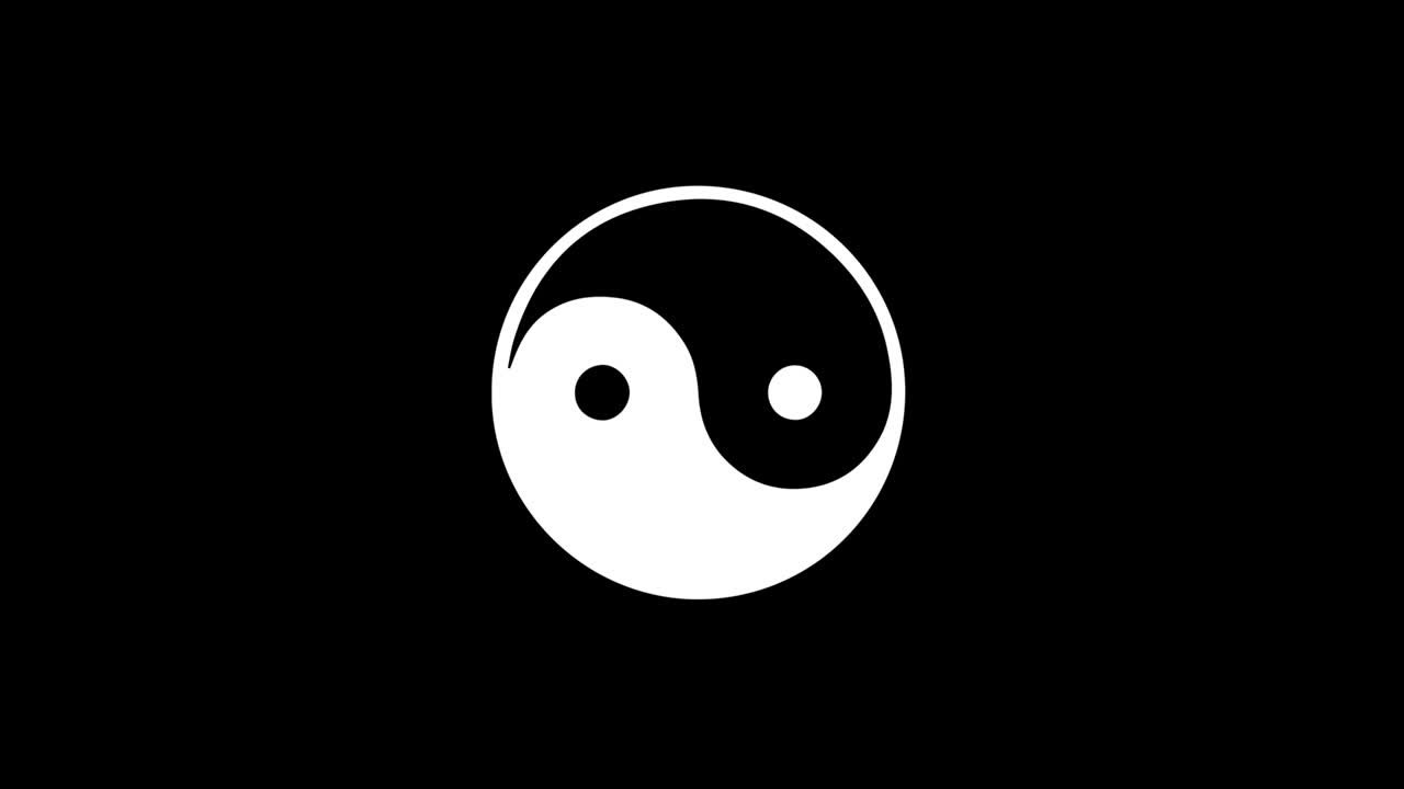 Yin & Yang Symbool Animatie