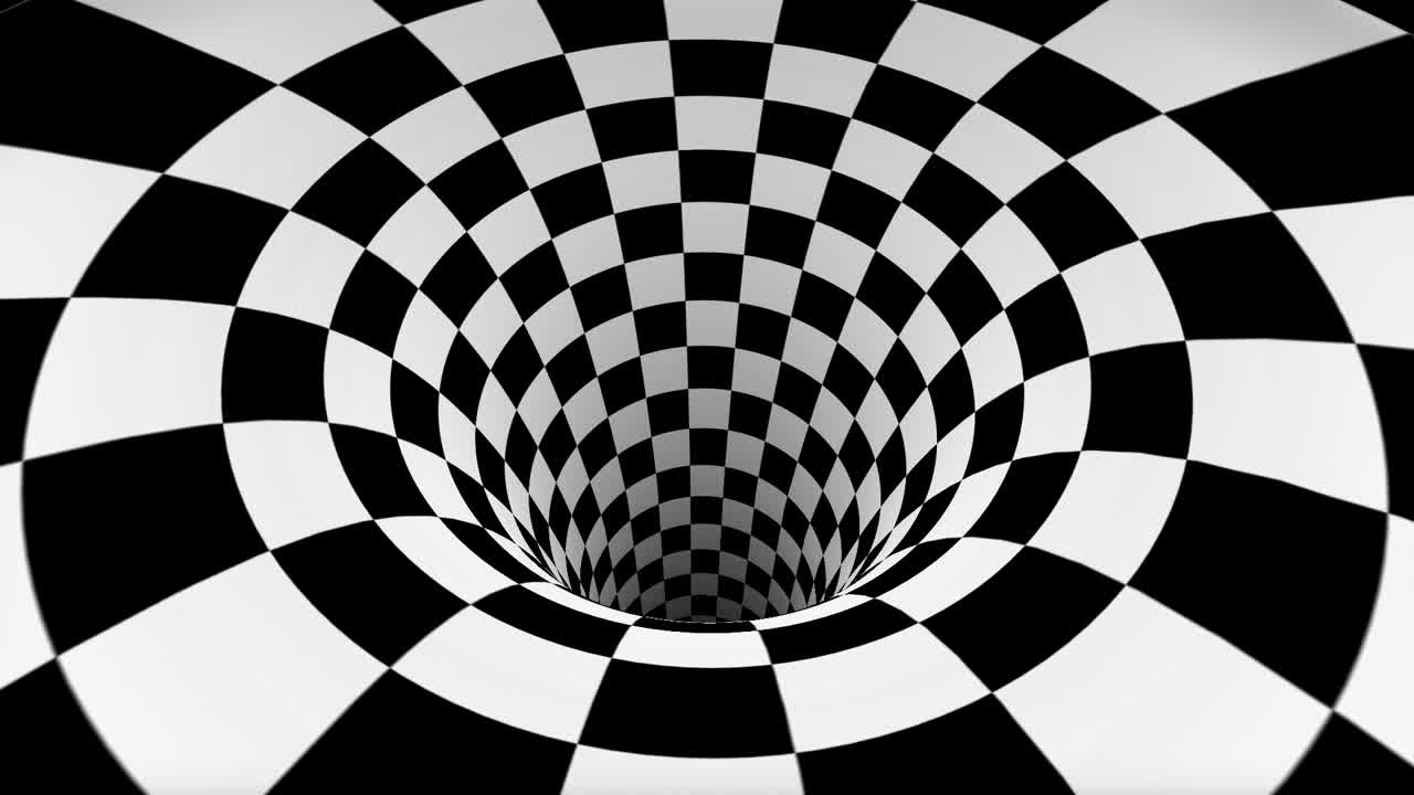 Checkered Tunnel Illusion
