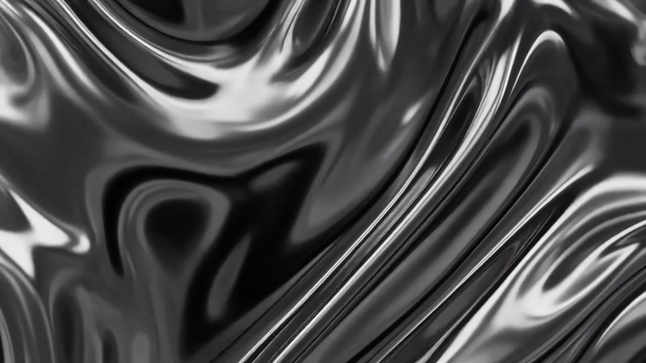 Superficie astratta di metallo nero liquido e fluido