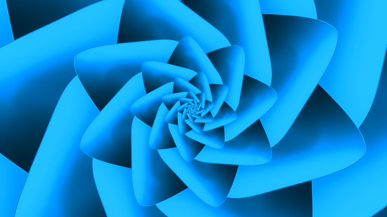 Abstract Blue Spiral Pattern