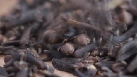 close up view of dried cloves