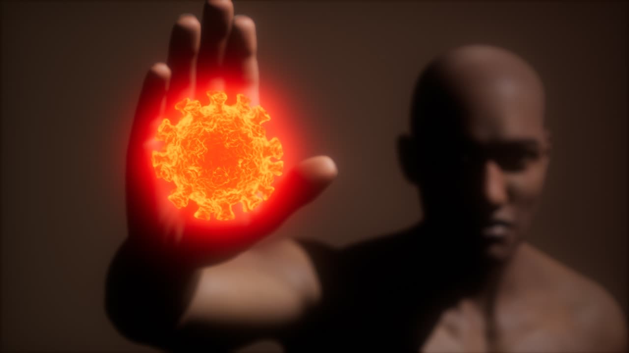 hombre asustado gestando dejar de temer a la infección por coronavirus covid-19