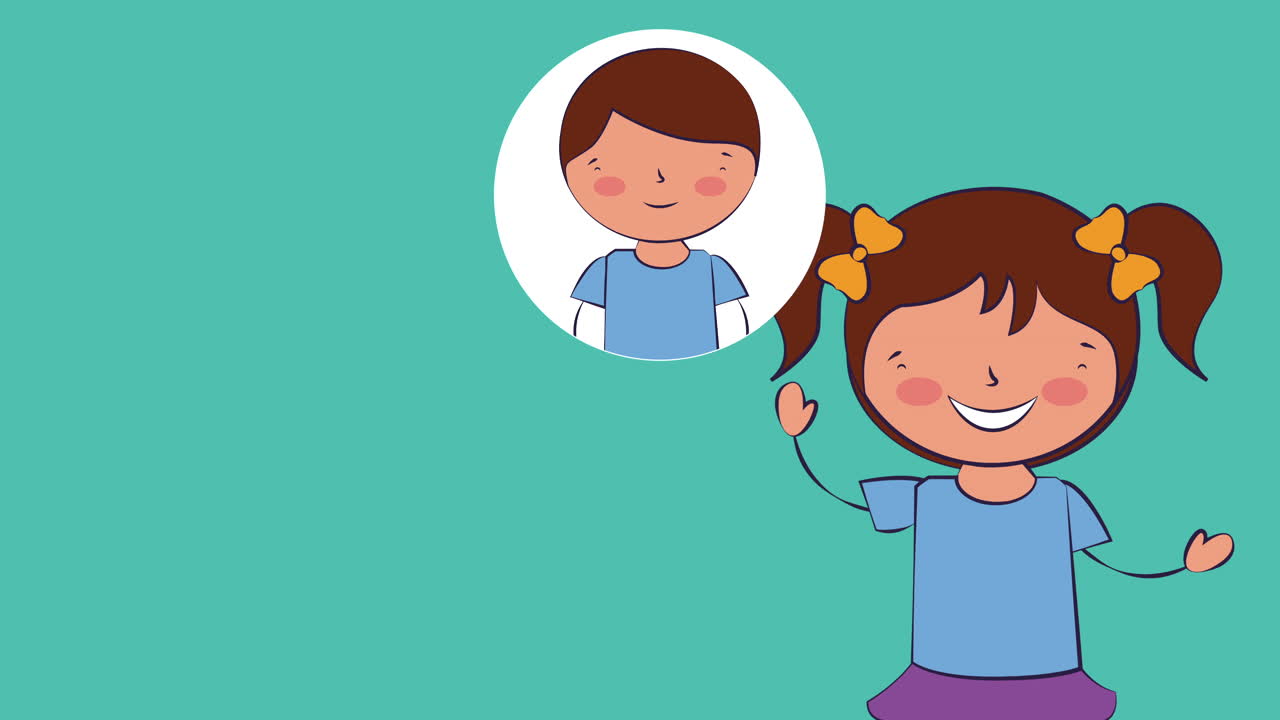 niña estudiante y suministros, de vuelta a la escuela