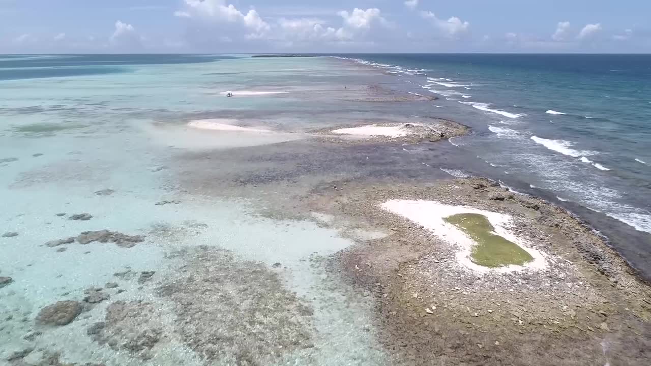 Moving foward Los Roques, caribbean , Venezuela. Great beach scene. Fantastic landscape.-Travel destination.-Vacation concept.-Caribbean.  of SEBASTOPOL