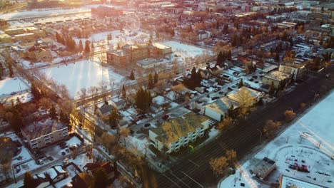 Centro-De-La-Ciudad-De-Edmonton-En-El-Invierno