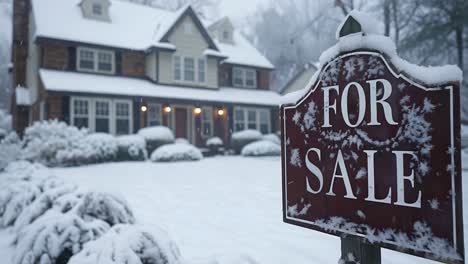 house for sale in winter