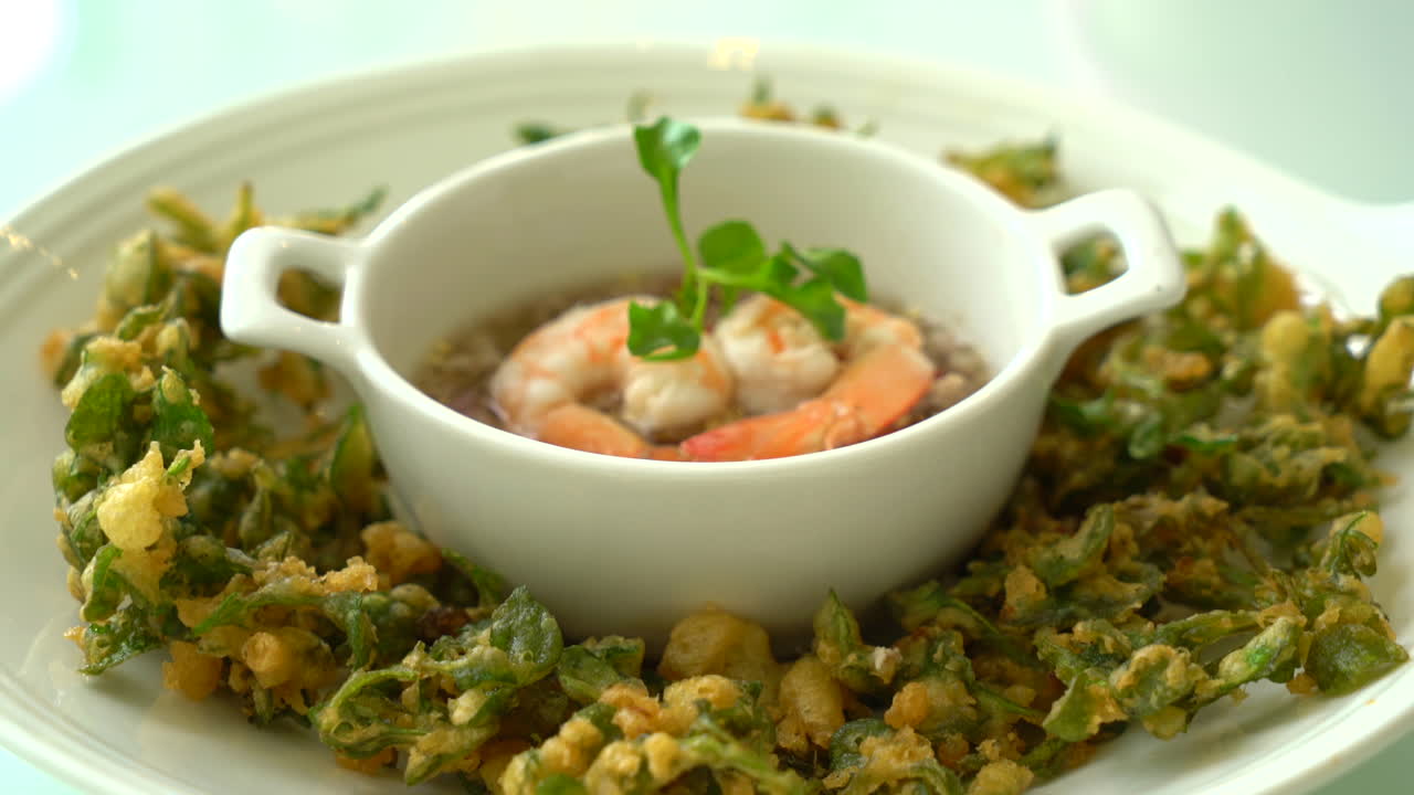 유채과 야채 바삭한 매운 샐러드