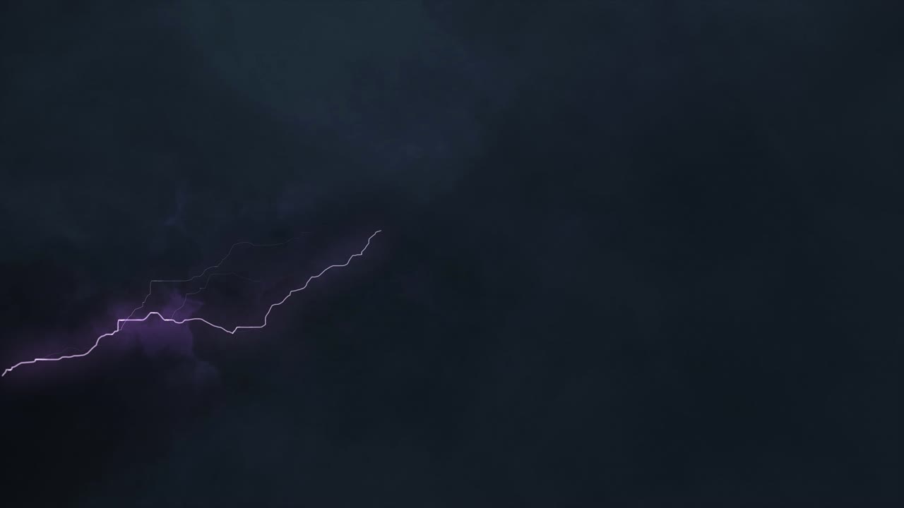 4k loop lightning strikes on black background electrical storm realistic thunderbolts in loop