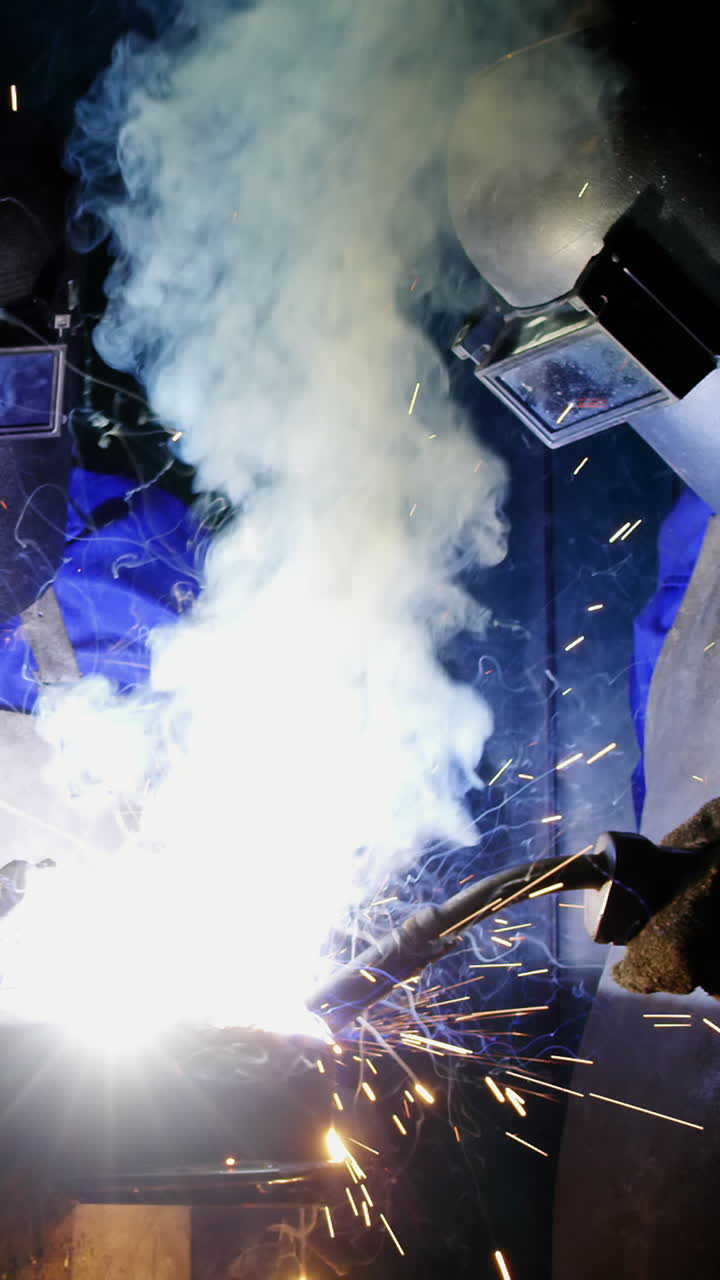 Welders welding a metal