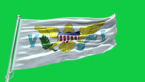 4k highly detailed flag of united states virgin islands - united states virgin islands flag high detail - national flag united states virgin islands wave pattern loopable elements