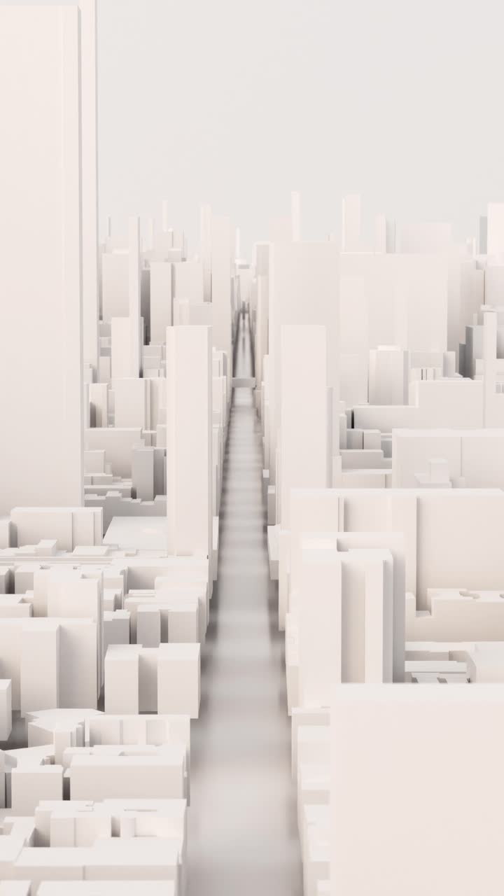 Abstract White Cityscape