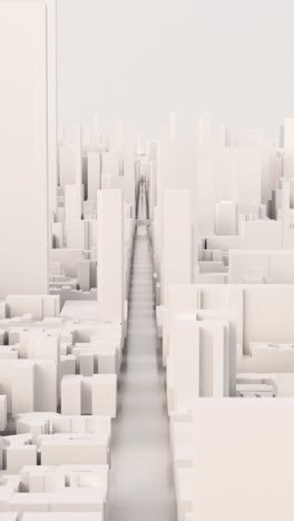 abstract white cityscape