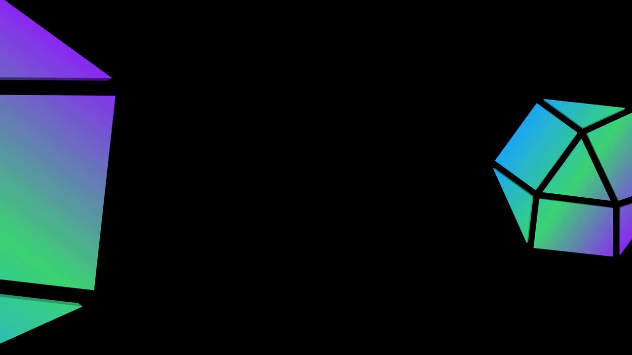 animación de video en un fondo negro mínimo en 4k, en formato de video 16:9