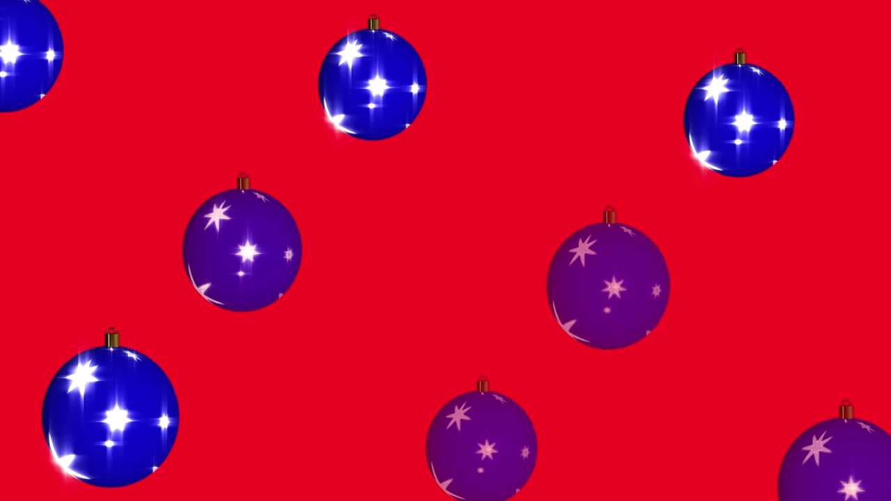 año nuevo azul con hermosas bolas de navidad, modo de mezcla