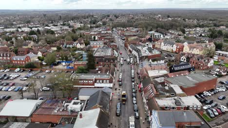 Billericay Essex ,UK High street drone,aerial