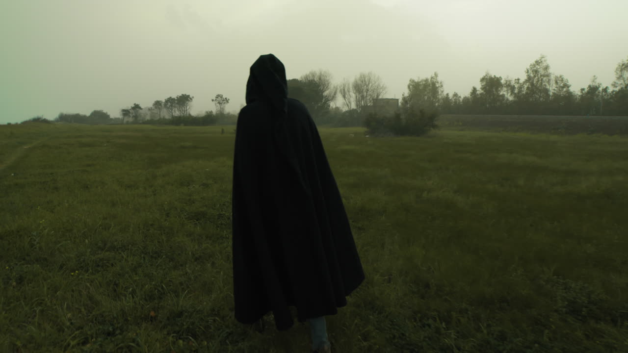 Man Walks Into Land After Nuclear Disaster Wearing Gas Mask