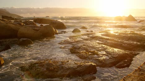 beach during sunset 4k