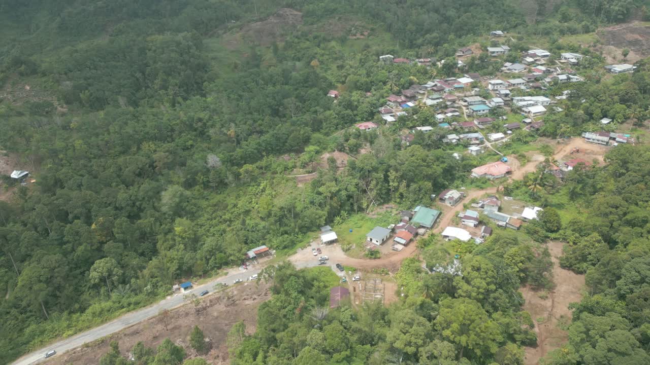 Beautiful Aerial View Of De'Remin Kpg Sapit Padawan Sarawak