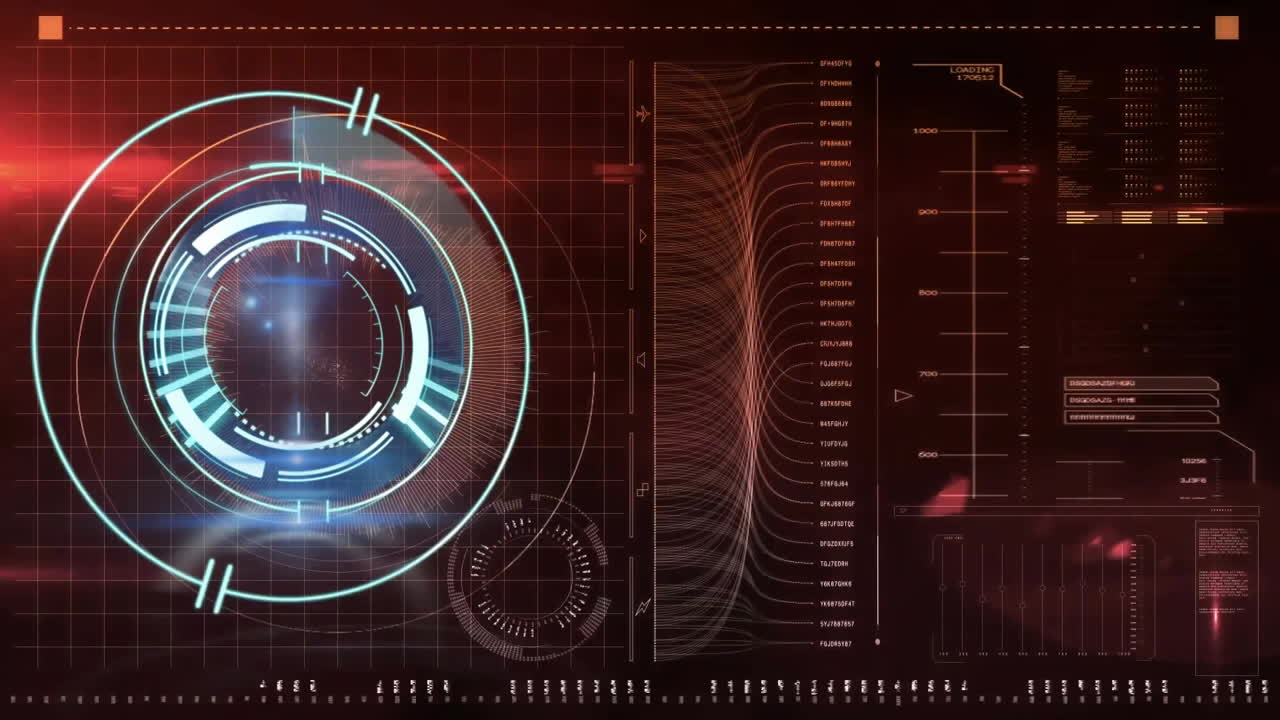 Animation of scope scanning with data processing