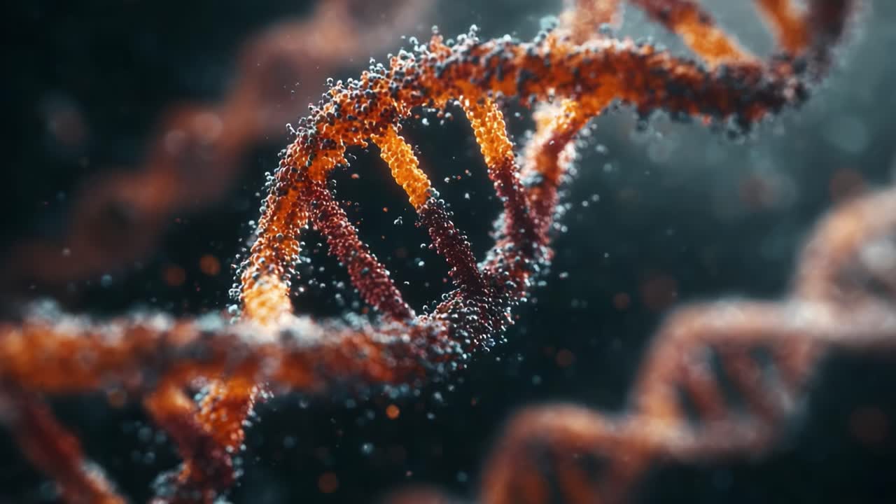 Esplorando le complessità della struttura del DNA in una straordinaria visualizzazione: svelare la bellezza del materiale genetico a livello microscopico