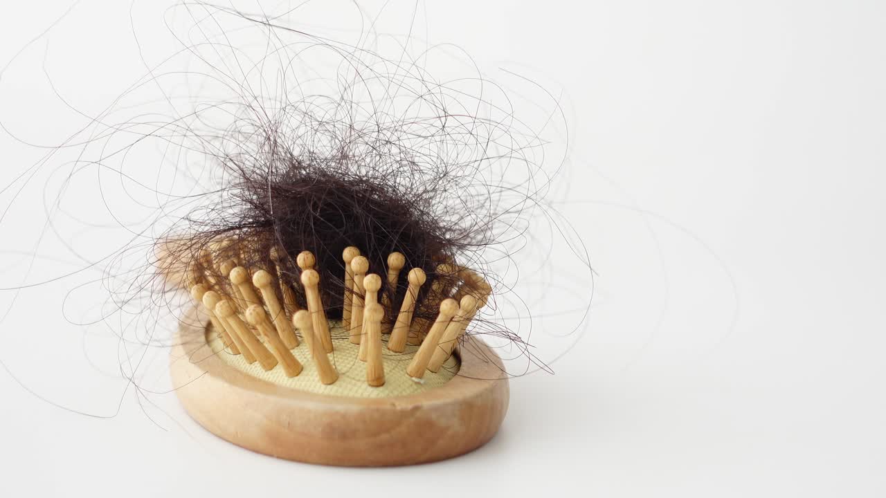 Hair Loss on a Hairbrush