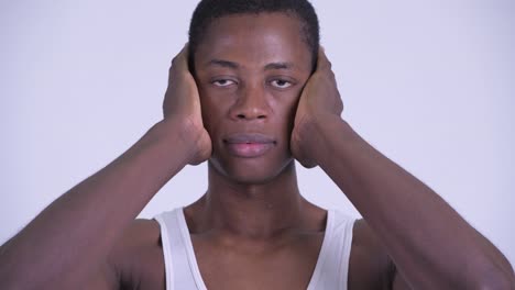 young handsome african man