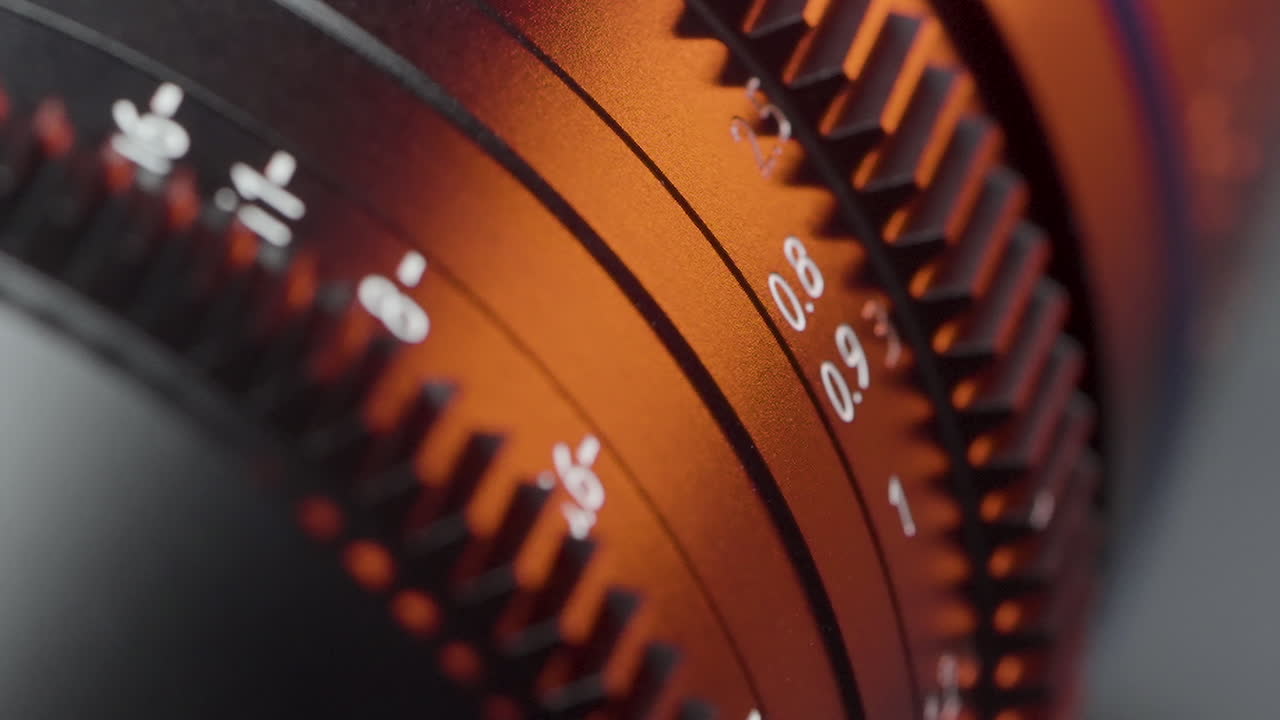 카메라 렌즈 구의 클로즈업