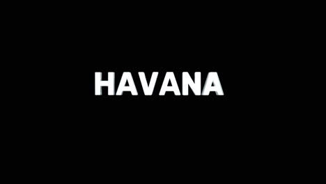 A-smooth-and-high-quality,-silver-3D-text-reveal-of-the-capital-city-"HAVANA