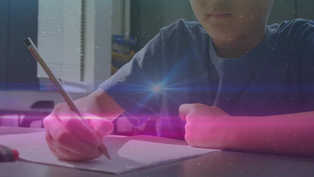 백인 학교 소년에 대한 스의 애니메이션