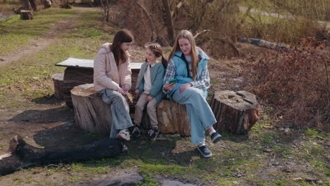 friends enjoying time together in a park
