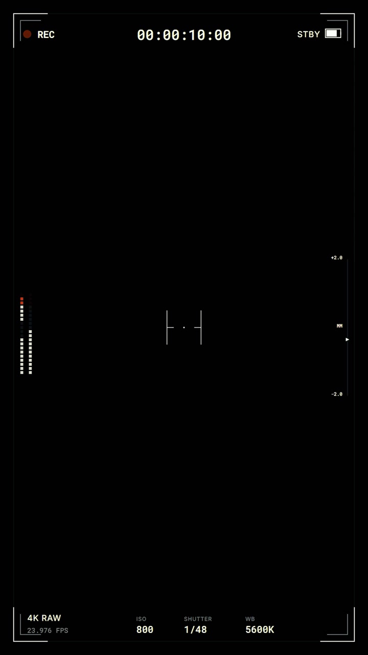 Digital Camera Viewfinder Overlay with Recording Interface