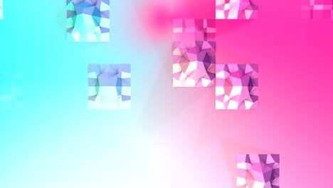 abstracto simple azul rosa baja poli superficie 3d como fondo creativo. suave bajo poli fondo de movimiento de desplazamiento de polígonos de color rosa azul puro. fondo de bucle sin costuras 4k fullhd con espacio de copia