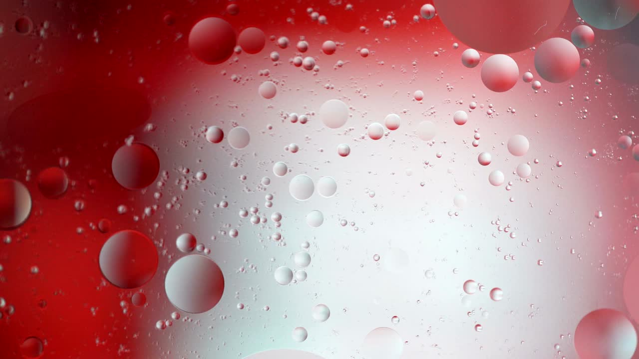 다채로운 거품의 환상적인 구조, 혼란스러운 움직임, 추상적인 다채로운 페인트,  뷰, 액체에 있는 거품의 움직임, 기름 표면, 다채로운 배경, 매크로.