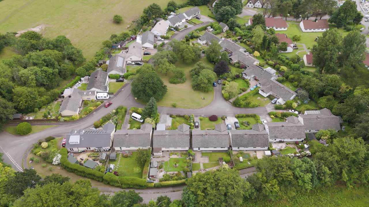 Aerial View of a Picturesque Residential Area
