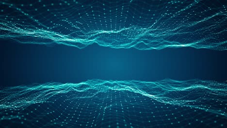 tecnología de conexión concepto de big data digital. resumen del flujo de datos digitales en fondo azul. transferencia de big data y almacenamiento de conjuntos de datos, cadena de bloques, internet de alta velocidad. bucle sin fisuras.
