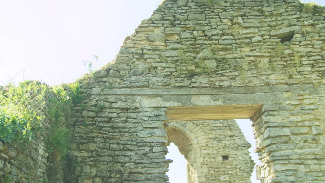 성 유적의 4k 초고화질 영상