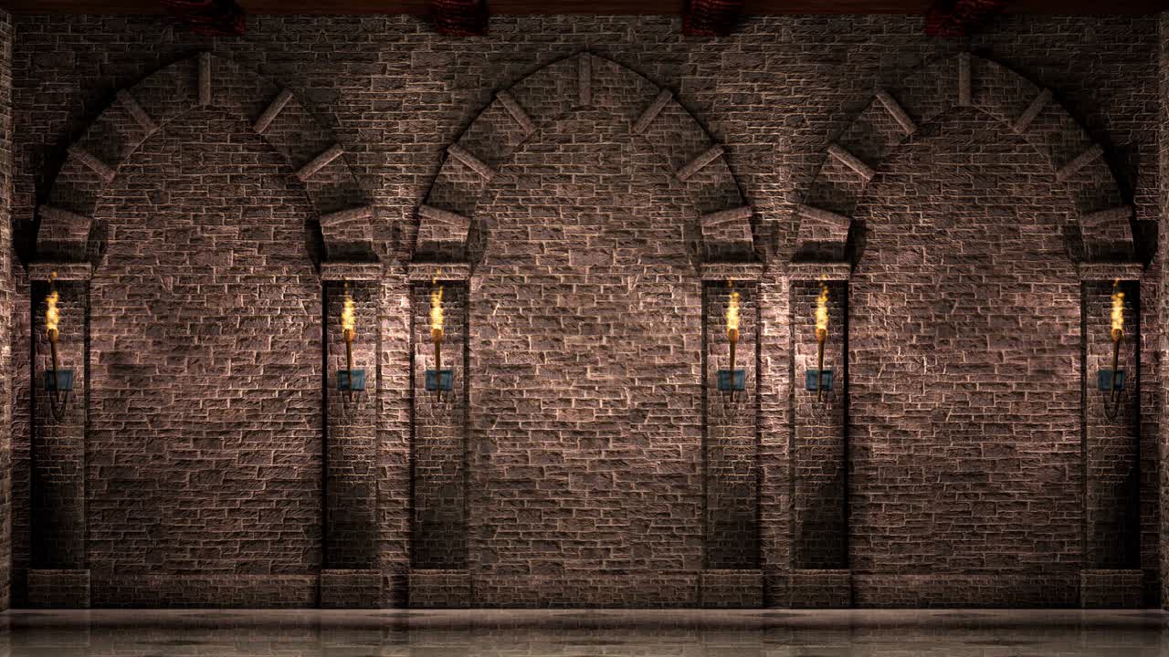 아치와 함께 벽 4k