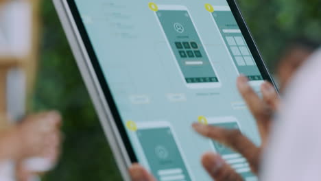 App-Entwicklung,-UX--Und-UI-Designer-Mit-Tablet