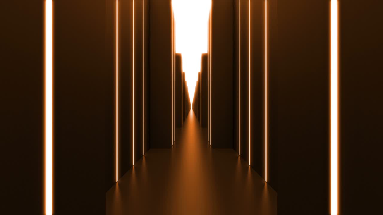 elegante y fresco túnel de fondo naranja