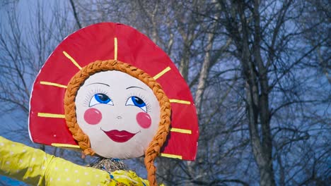 maslenitsa straw doll