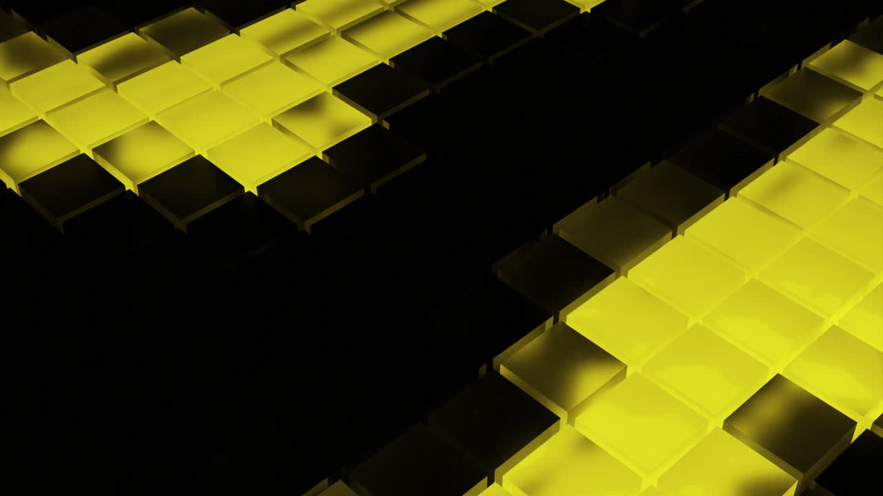 Abstract Yellow and Black Geometric Pattern