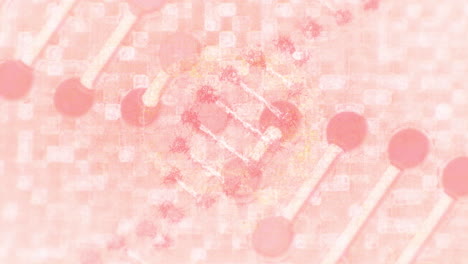 animation of digital brain over dna strand