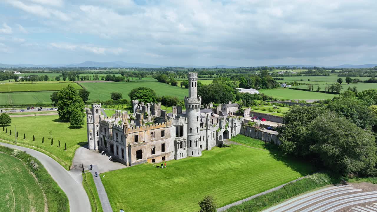 Irlanda Luoghi epici vedute aeree di paesaggi pittoreschi Castello di Duckett Tullow Carlow Irlanda