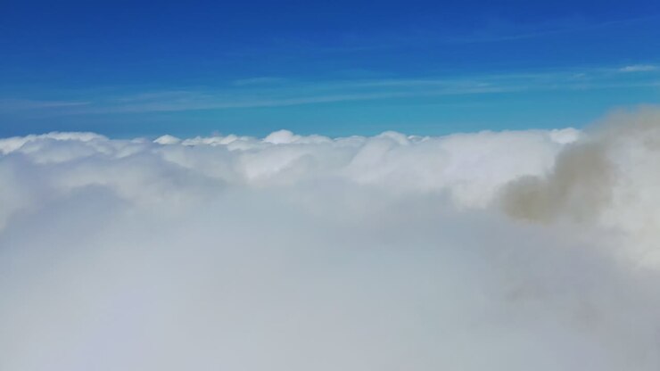 Fantastic background with clouds. Background with clouds on blue sky