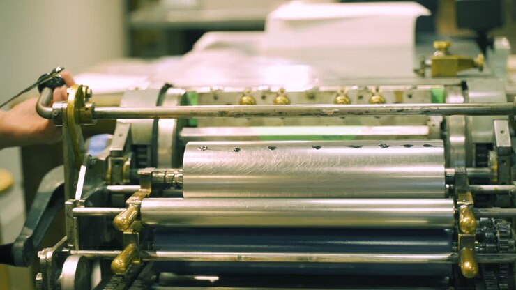 Prepping a letterpress run with ink