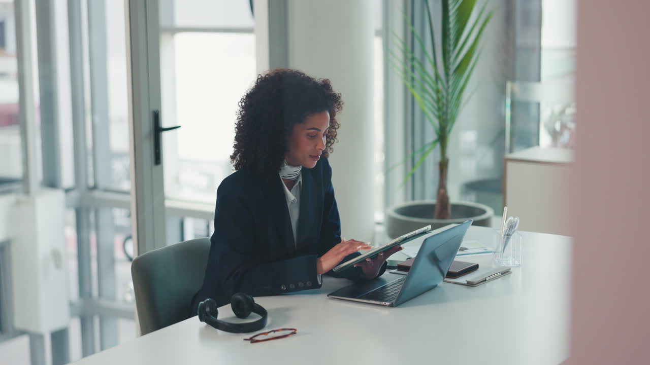 Businesswoman working in office